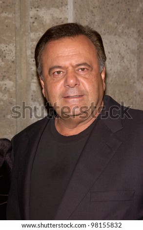 Actor PAUL SORVINO at the world premiere, in Beverly Hills, of A Beautiful Mind. 13DEC2001.  Paul Smith/Featureflash