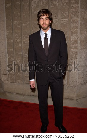 Actor ADAM GOLDBERG at the world premiere, in Beverly Hills, of his new movie A Beautiful Mind. 13DEC2001.  Paul Smith/Featureflash