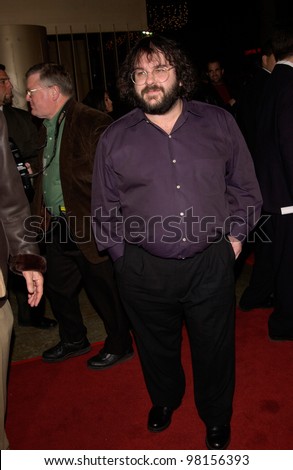 Director PETER JACKSON at the Los Angeles premiere of his movie The Lord of the Rings: The Fellowship of the Ring. 16DEC2001  Paul Smith/Featureflash