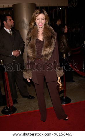 Actress SHAUNE BAGWELL at the Los Angeles premiere of The Lord of the Rings: The Fellowship of the Ring. 16DEC2001  Paul Smith/Featureflash