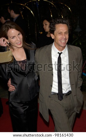 Producer BRIAN GRAZER & wife GIGI LEVANGIE at the Broadcast Film Critics Association's 7th Annual Critics Choice Awards at the Beverly Hills Hotel. 11JUN2002.  Paul Smith/Featureflash