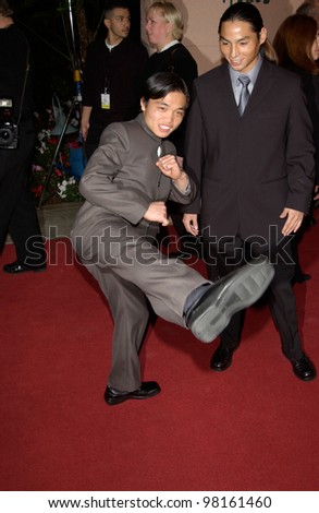 Actor SHAOBO QIN at the Broadcast Film Critics Association\'s 7th Annual Critics Choice Awards at the Beverly Hills Hotel. 11JUN2002.  Paul Smith/Featureflash