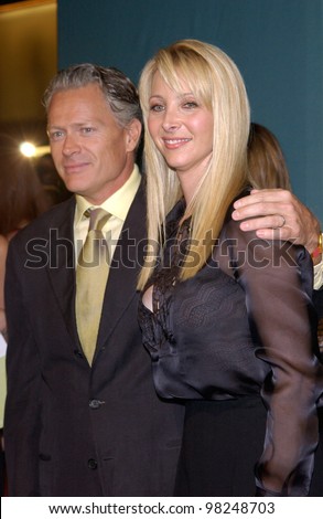 Friends star LISA KUDROW & husband MICHEL at the Jaguar Tribute to Style on Rodeo Drive gala in Beverly Hills. 23SEP2002.   Paul Smith / Featureflash