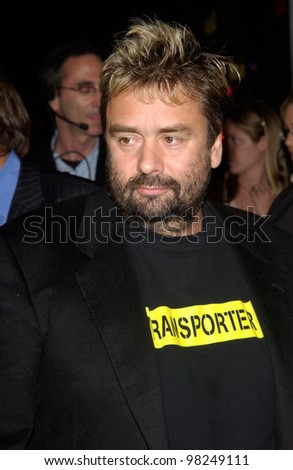Producer LUC BESSON at the Los Angeles premiere of his new movie The Transporter. 02OCT2002.  Paul Smith / Featureflash
