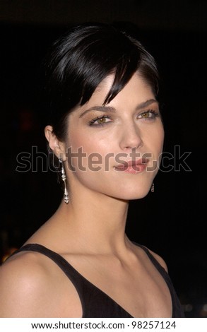 Actress SELMA BLAIR at the world premiere, in Los Angeles, of her new movie A Guy Thing. 14JAN2003   Paul Smith / Featureflash