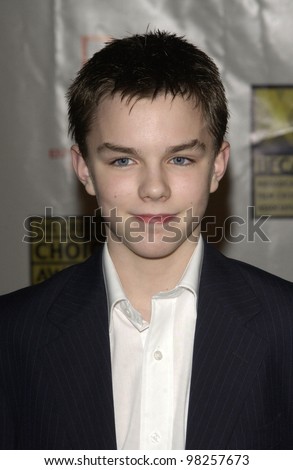 Actor NICHOLAS HOULT at the Broadcast Film Critics 8th Annual Critics\' Choice Awards at the Beverly Hills Hotel. 17JAN2003.   Paul Smith / Featureflash