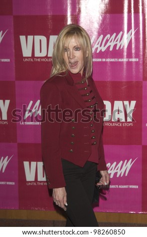 Actress JOAN VAN ARK at the V-Day LA 2003 Benefit at the Directors Guild Theatre, West Hollywood. The event benefited V-Day and The Los Angeles Commission on Assaults Against Women.