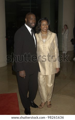 Writer ANTWONE FISHER & wife at the 55th Annual WRITERS GUILD AWARDS at the Beverly Hills Hilton. March 8, 2003   Paul Smith / Featureflash