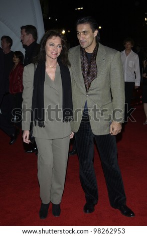 Actress JACQUELINE BISSET & boyfriend EMIN BOZTEPE at the General Motors \