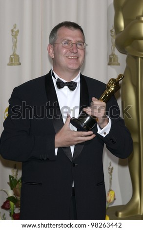 Best Film Editing winner MARTIN WALSH at the 75th Annual Academy Awards at the Kodak Theatre, Hollywood. March 23, 2003