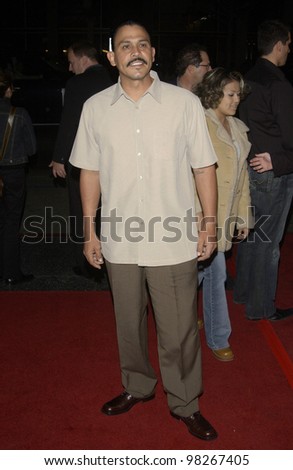 Actor EMILIO RIVERA at the world premiere, in Hollywood, of A Man Apart. April 1, 2003
