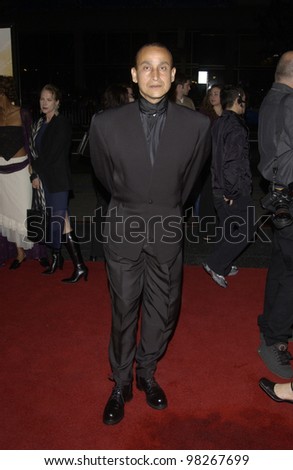 Actor JUAN FERNANDEZ at the world premiere, in Hollywood, of A Man Apart. April 1, 2003