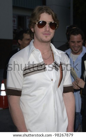 Actor CAMERON DOUGLAS (son of Michael Douglas) at the Los Angeles premiere of his movie It Runs In The Family. April 7, 2003