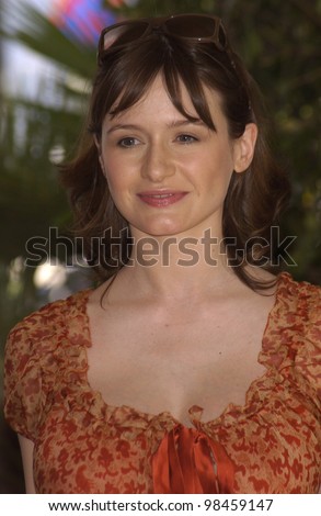 Actress EMILY MORTIMER at photocall at the Cannes Film Festival for her new movie Young Adam. 18MAY2003