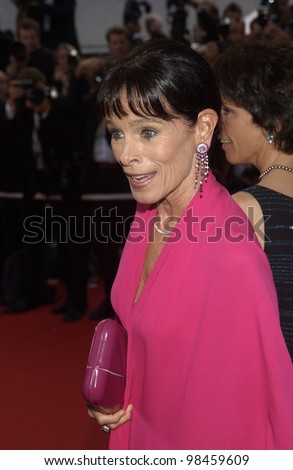 Actress GERALDINE CHAPLIN & family at the closing ceremony of the 56th Annual Cannes Film Festival. 25MAY2003