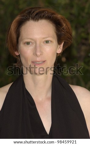 Actress TILDA SWINTON at photocall at the Cannes Film Festival for her new movie Young Adam. 18MAY2003