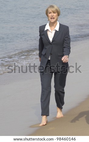 HELEN MIRREN at photocall in Cannes for her new movie Calendar Girls