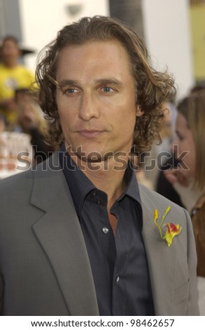 Actor MATTHEW McCONAUGHEY at the world premiere of 2 Fast 2 Furious at the Universal Amphitheatre, Hollywood. June 3, 2003
