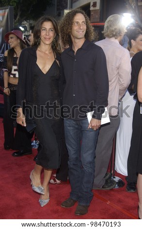 Musician KENNY G & wife at the world premiere of Terminator 3: Rise of the Machines, in Los Angeles. June 30, 2003  Paul Smith / Featureflash