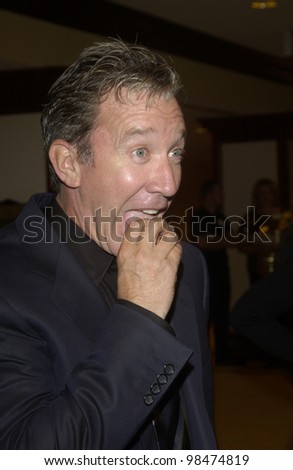 Actor TIM ALLEN at the National Multiple Sclerosis Society\'s 29th Annual Dinner of Champions honoring Bob and Harvey Weinstein. Sept 25, 2003  Paul Smith / Featureflash