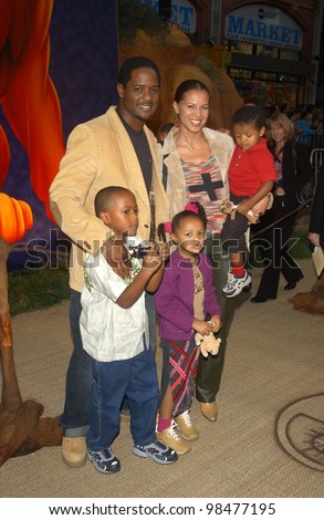 Actor BLAIR UNDERWOOD & family at the Hollywood premiere for The Lion King Special Edition DVD. Oct 3, 2003  Paul Smith / Featureflash