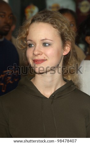 Actress THORA BIRCH at the world premiere, in Hollywood, of Dr. Suess\' The Cat in the Hat. November 8, 2003  Paul Smith / Featureflash