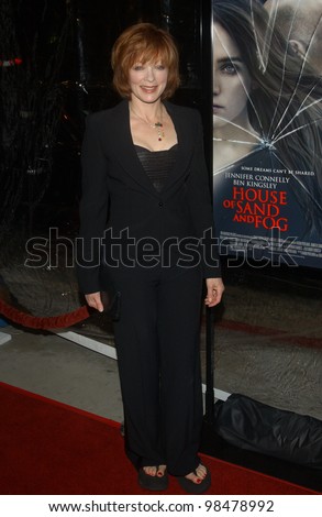 Actress FRANCES FISHER at the world premiere of her new movie House of Sand and Fog, as part of the AFI Film Festival in Los Angeles. November 9, 2003  Paul Smith / Featureflash
