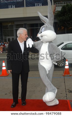 Actor STEVE MARTIN at the world premiere, in Hollywood, of his new movie Looney Tunes Back in Action. November 9, 2003  Paul Smith / Featureflash