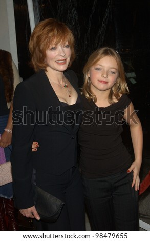 Actress FRANCES FISHER & daughter FRANCESCA at the world premiere of her new movie House of Sand and Fog, as part of the AFI Film Festival in Los Angeles. November 9, 2003  Paul Smith / Featureflash