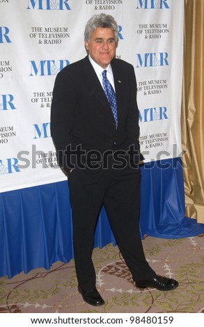 TV chat show host JAY LENO at the Museum of Television & Radio Gala, in Beverly Hills. November 10, 2003  Paul Smith / Featureflash
