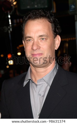 Actor TOM HANKS at the Los Angeles premiere of his new movie Cast Away. 07DEC2000.   Paul Smith / Featureflash