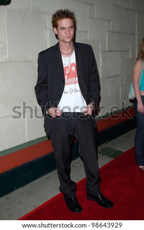 Actor SHANE WEST at the world premiere of his new movie Get Over It, in Los Angeles. 08MAR2001.    Paul Smith/Featureflash