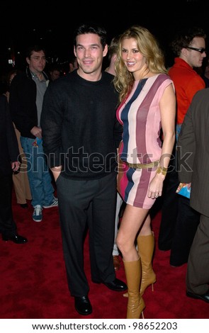 Actor EDDIE CIBRIAN & date at the Los Angeles premiere of his new movie Say It Isn\'t So. 12MAR2001.    Paul Smith/Featureflash