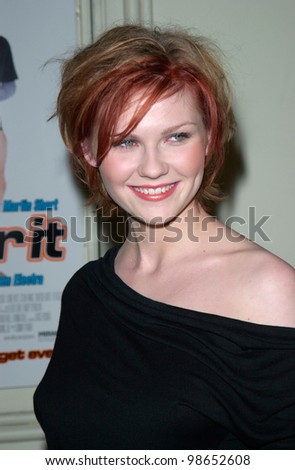 Actress KIRSTEN DUNST at the world premiere of her new movie Get Over It, in Los Angeles. 08MAR2001.    Paul Smith/Featureflash