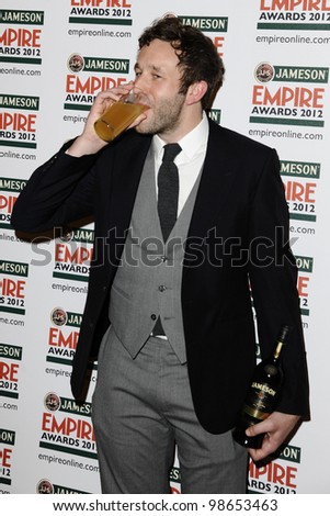 Chris O\'Dowd in the press room at the Empire Film Awards 2012 at the Grosvenor House Hotel, London. 25/03/2012 Picture by: Steve Vas / Featureflash