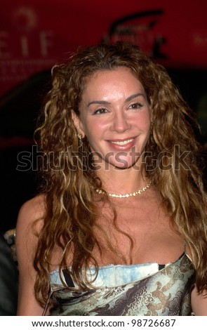 Italian actress GIANINA FACIO at the Jaguar Tribute to Style Gala at Santa Monica Airport. 18MAR2001.    Paul Smith/Featureflash