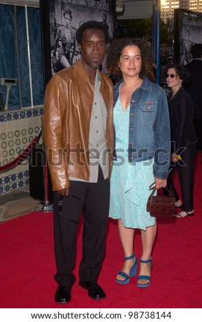 Actor DON CHEADLE & wife295 Actor DON CHEADLE & wife295
