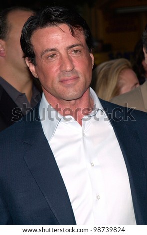 Actor SYLVESTER STALLONE at the premiere of his new movie Driven, at Manns Chinese Theatre, Hollywood. 16APR2001.    Paul Smith/Featureflash