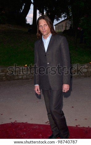 Actor VIGGO MORTENSEN at party in Cannes to promote his new movie The Lord of the Rings. The party was held in the medieval Chateau de Castellaras in Mougins. 13MAY2001.   Paul Smith/Featureflash