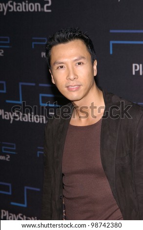 Actor DONNIE YEN at one-year anniversary party, in Los Angeles, for the Sony Playstation  2. 18OCT2001.  Paul Smith/Featureflash