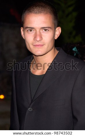 Actor ORLANDO BLOOM at party in Cannes to promote his new movie The Lord of the Rings. The party was held in the medieval Chateau de Castellaras in Mougins. 13MAY2001.   Paul Smith/Featureflash