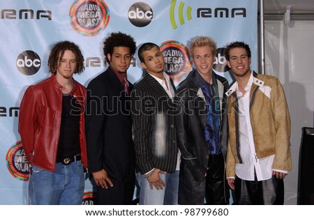 Pop group O-TOWN at the 2001 Radio Music Awards at the Aladdin Hotel & Casino, Las Vegas. 26OCT2001.  Paul Smith/Featureflash