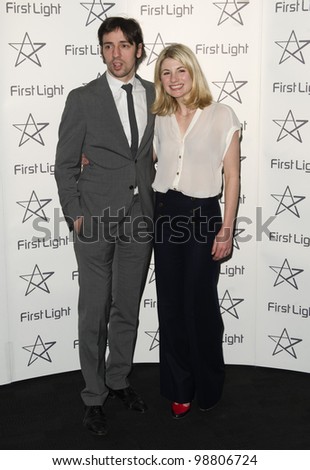 Ralf Little and Jodie Whittaker arriving at The First Light Film Awards 2012 BFI Southbank London. 05/03/2012 Picture by Simon Burchell / Featureflash