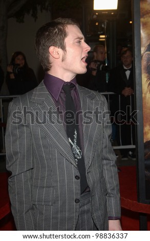 ELIJAH WOOD at the USA premiere of his new movie The Lord of the Rings: The Return of the King, in Los Angeles. December 3, 2003  Paul Smith / Featureflash