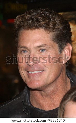 DAVID HASSELHOFF at the USA premiere of The Lord of the Rings: The Return of the King, in Los Angeles. December 3, 2003  Paul Smith / Featureflash