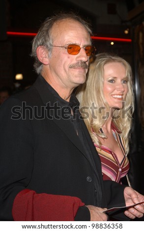 CHRISTOPHER LLOYD & wife at the USA premiere of The Lord of the Rings: The Return of the King, in Los Angeles. December 3, 2003  Paul Smith / Featureflash