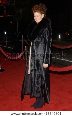 DEBRA MESSING at the world premiere, in Hollywood, of her new movie Along Came Polly. January 12, 2004