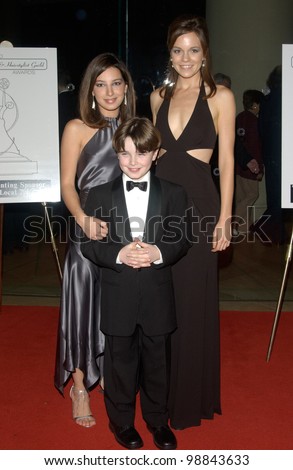 American Dreams stars VANESSA LENGIES (left), RACHEL BOSTON & ETHAN DAMPF at the 5th Annual Makeup Artist & Hairstylist Guild Awards at the Beverly Hilton Hotel, Beverly Hills, CA. January 17, 2004