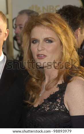 SARAH FERGUSON DUCHESS OF YORK at the 61st Annual Golden Globe Awards at the Beverly Hilton Hotel, Beverly Hills, CA. January 25, 2004