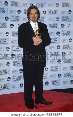 AL PACINO at the 61st Annual Golden Globe Awards at the Beverly Hilton Hotel, Beverly Hills, CA. January 25, 2004